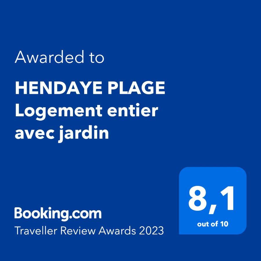 Hendaye Plage Logement Entier Avec Jardin Leilighet Eksteriør bilde